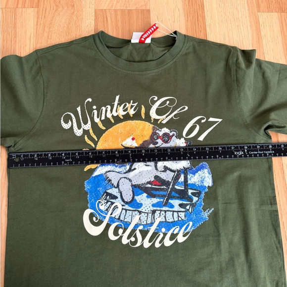 Kappa Green Winter Graphic Tee 100% Cotton Size Small - Picture 7 of 9